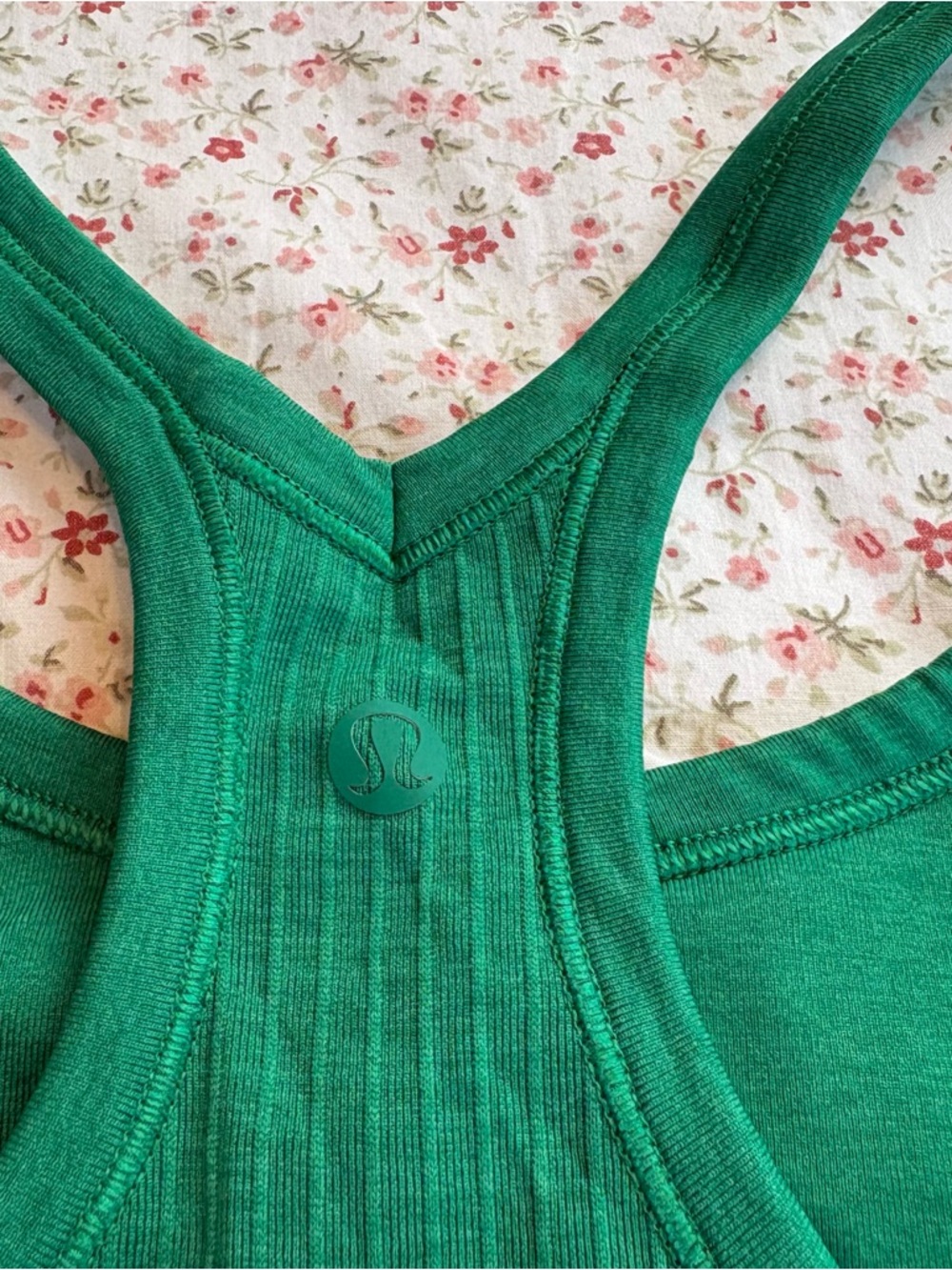 lululemon athletica Ribbed Racerback Tank in Raceway Green - Picture 7 of 8